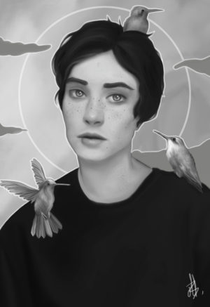 garçon aux oiseaux garçon aux oiseaux